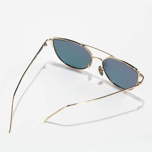 Elegant Women's Trendy Cat Eye Fashion Glasses Metal - Picture 4 of 4